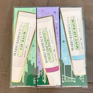 Mario Badescu Lip Balm Trio - Green, Purple, Blue